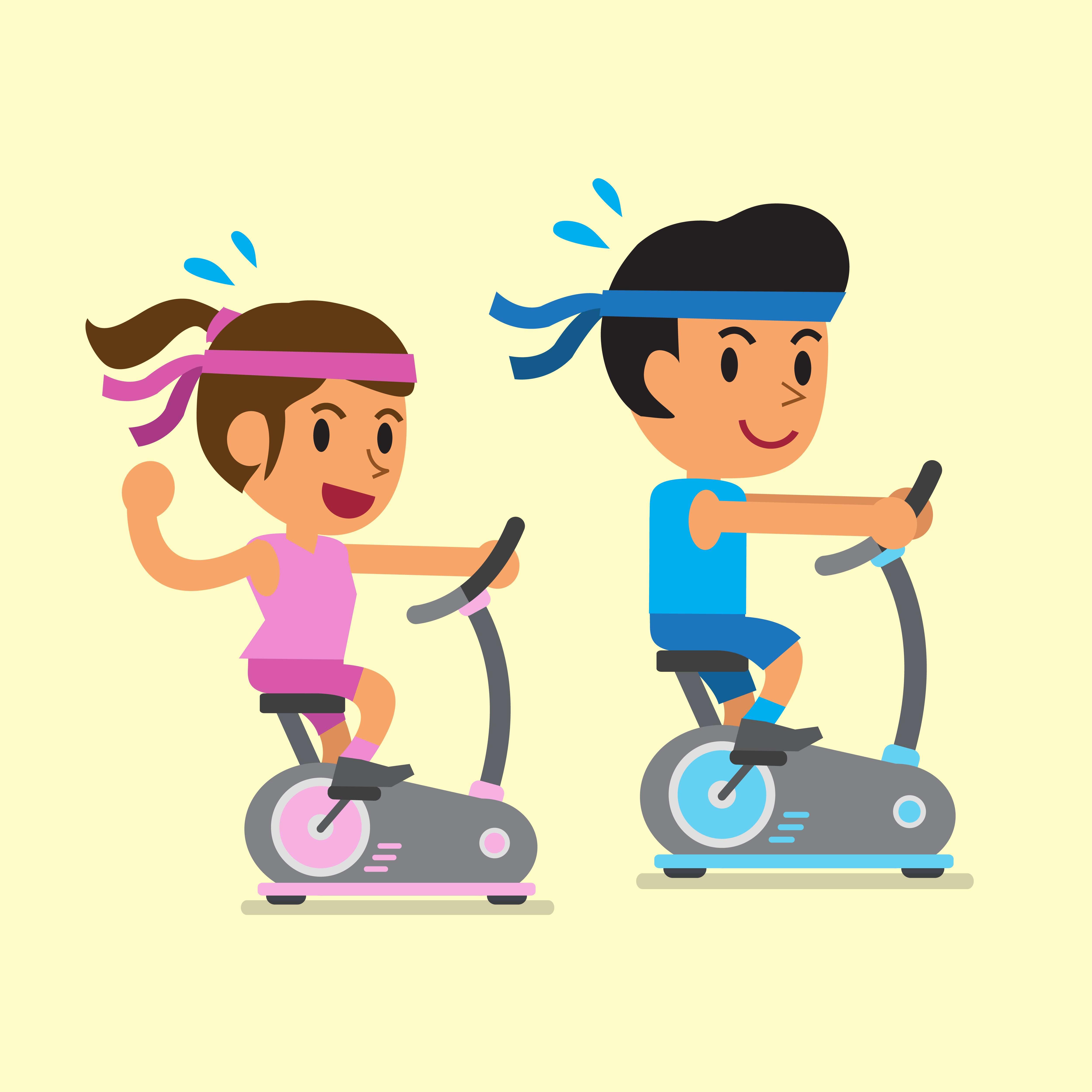spin bike with clips